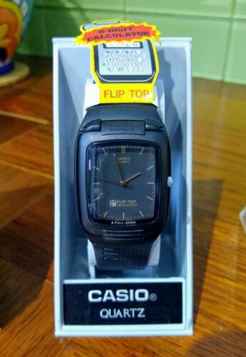 Vintage Casio FTP-10 Flip-Top Calculator Watch (Module 760
