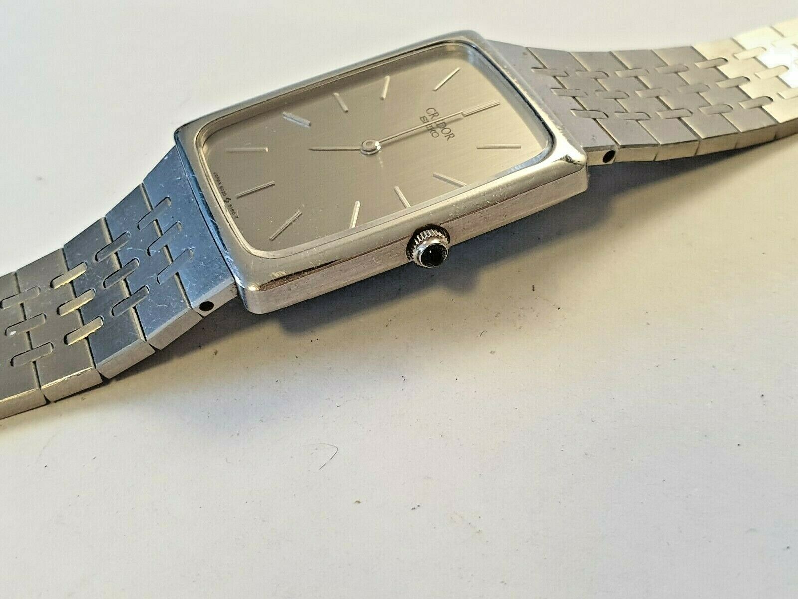 ヴィンテージSEIKO CREDOR 6020-5090 レディースクォーツ Seiko Credor 6020-5090 Analog Quartz Men Men'S Watch Ref. In
