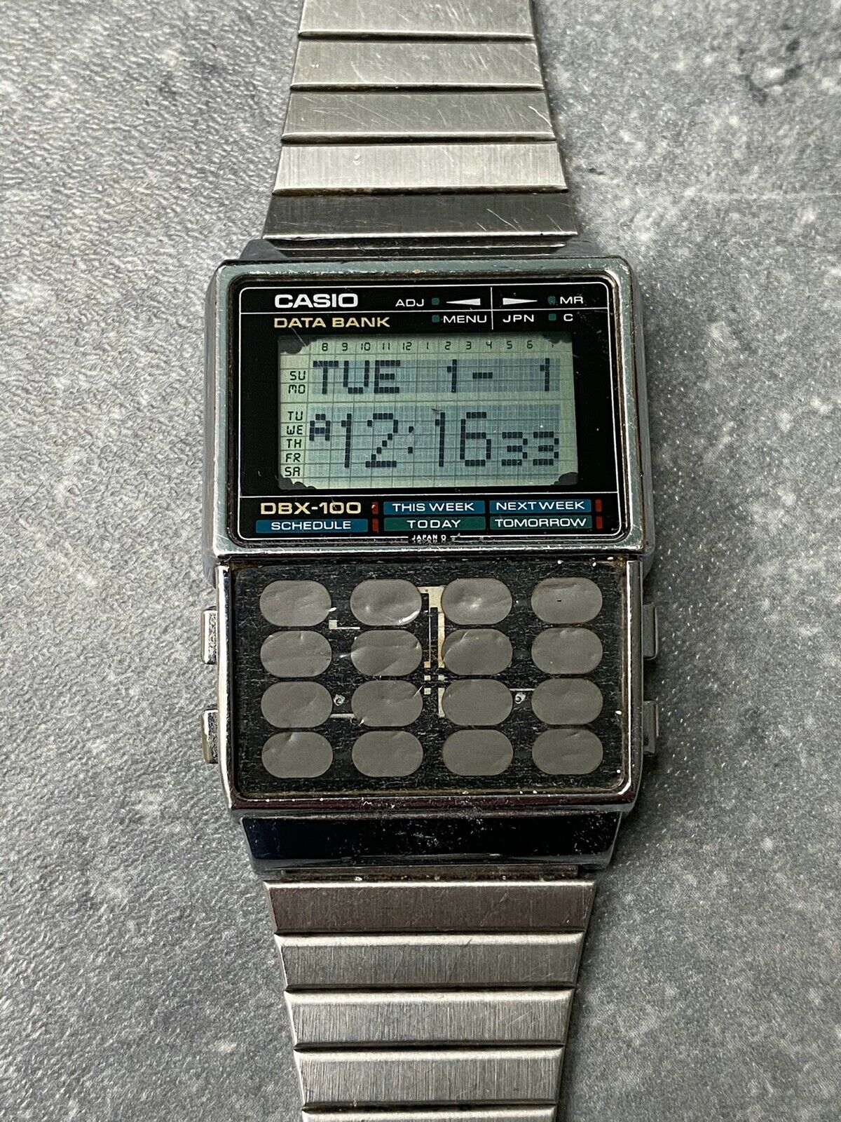 Casio DBX-100 Vintage Calculator Alarm Chrono Watch Manual