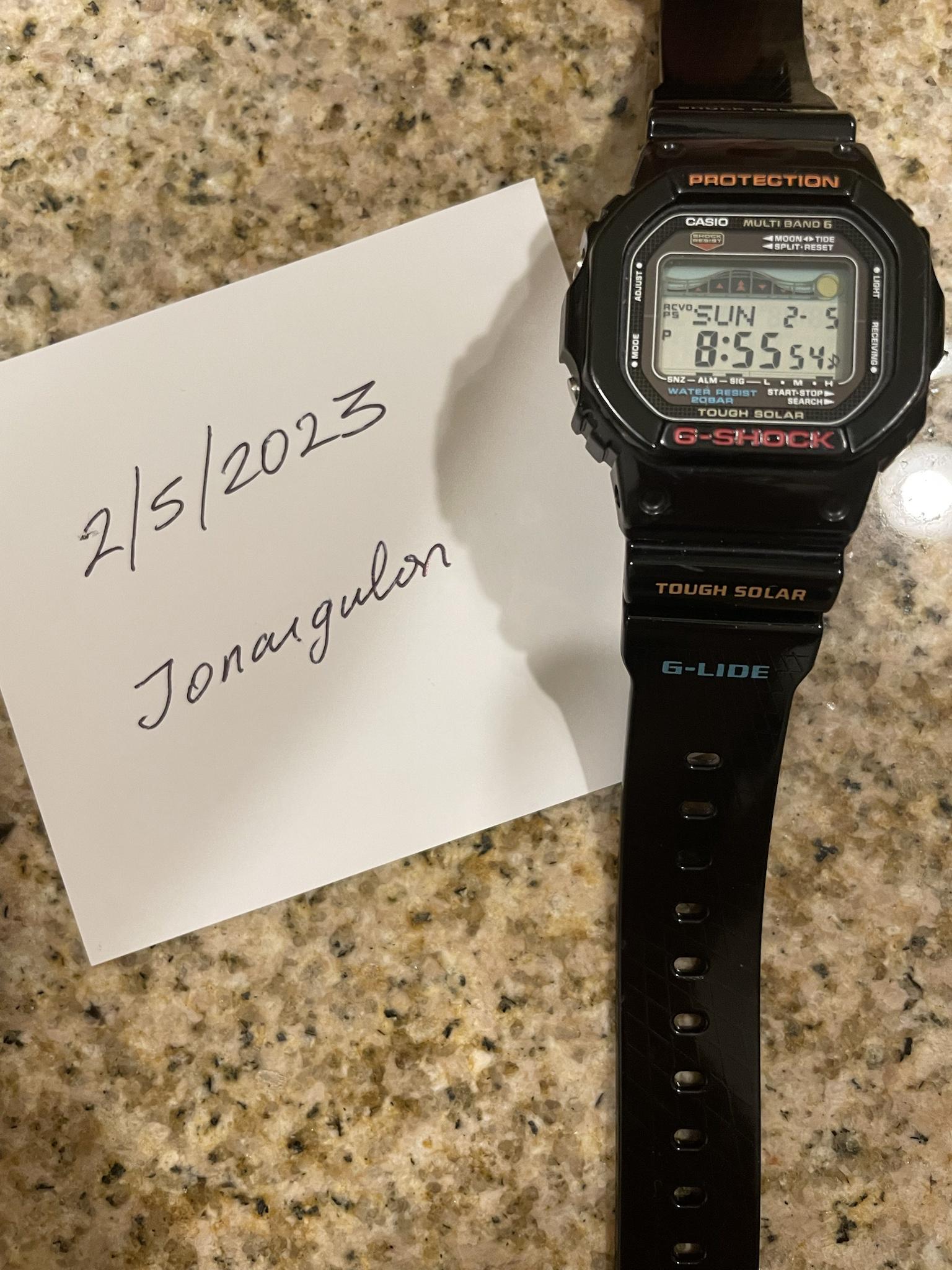 WTS] Casio G-Shock GWX-5600-1 G-LIDE Surfer Glossy Black