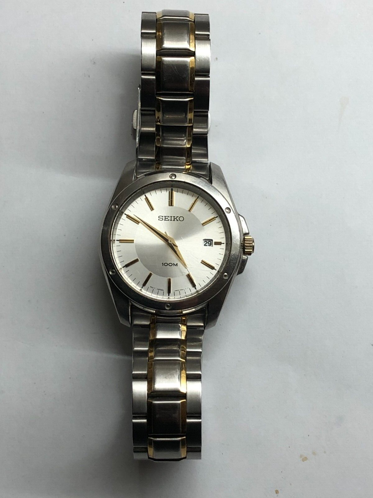 Seiko 7N42 0FH0 [A0] Mens 100M Quartz Watch, 1N4948, New Battery 