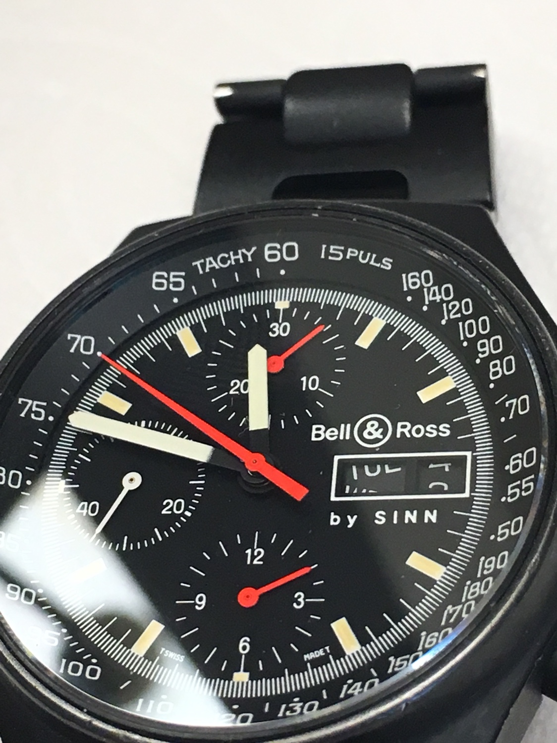 Bell Ross Sinn 144 black PVD RARE EXCELLENT for the age