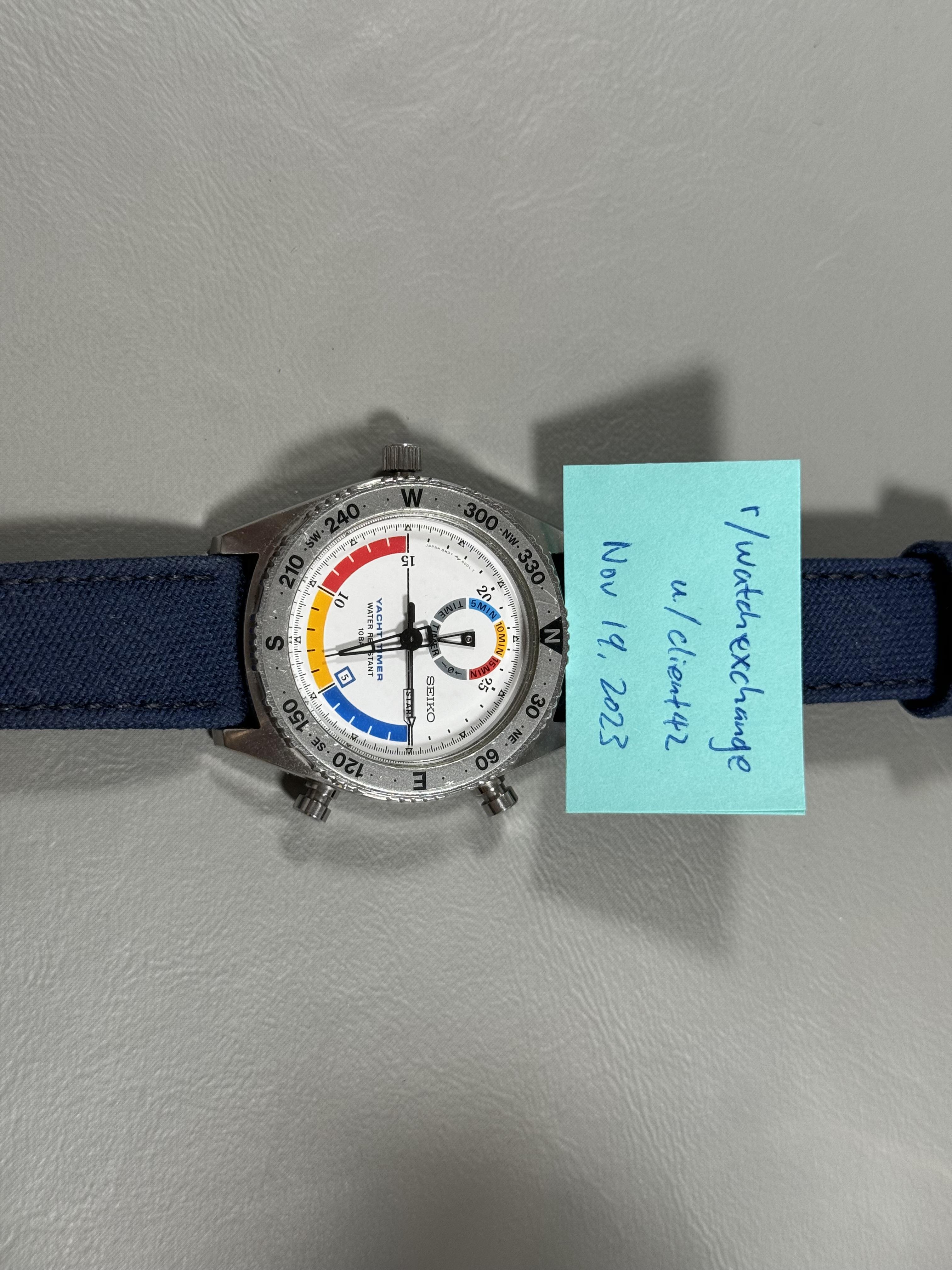 WTS Vintage 1989 Seiko 8M37 6000 SBBH005 Yacht Timer Quartz