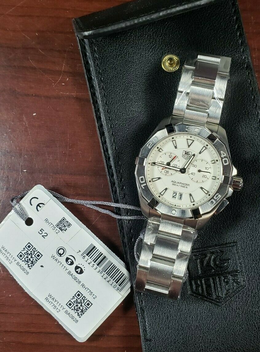 Tag Heuer Aquaracer 300m Alarm Stainless White Face WAY111Y.BA0928