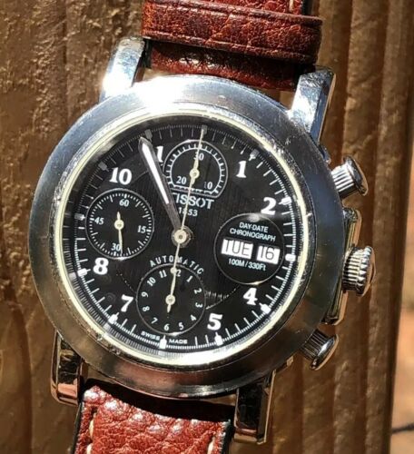 Tissot Swiss Made Chronograph ETA Valjoux Day Date 7750 Mens