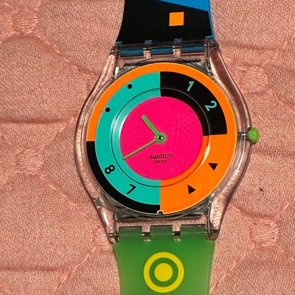 Swatch Hot Racer Swatch Watch Neon Hot Racer SSO8K119 Skin Excellent Condition ...