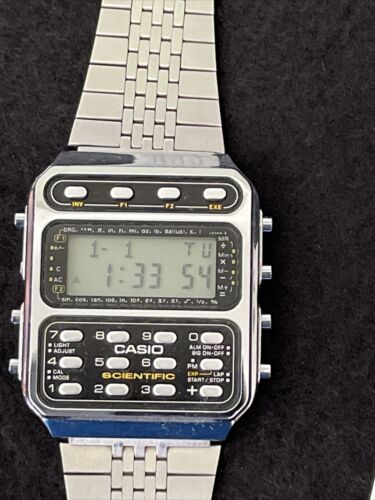 CASIO 1986 SCIENTIFIC CALCULATOR CFX-200 197 WATCH RUNS VINTAGE W