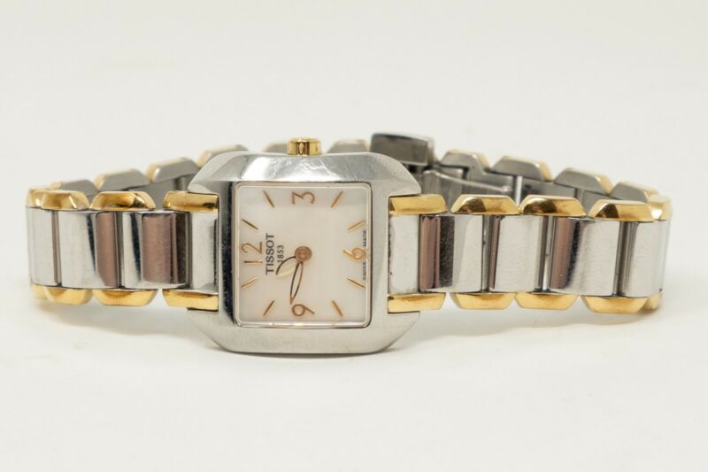 Tissot 1853 L750 850 Quartz Mother of Pearl Two Tone Steel Gold