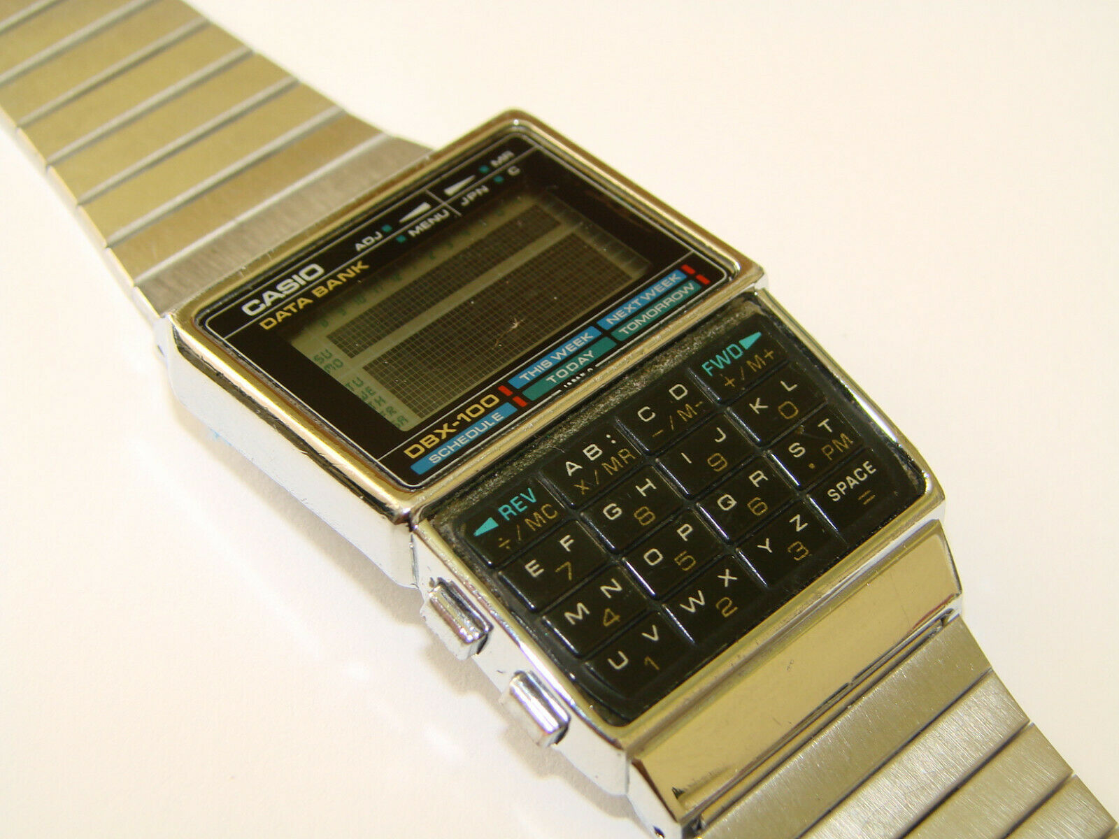Casio DBX-100 Vintage Data-Bank Telememo 100 Watch QW-261 rare 
