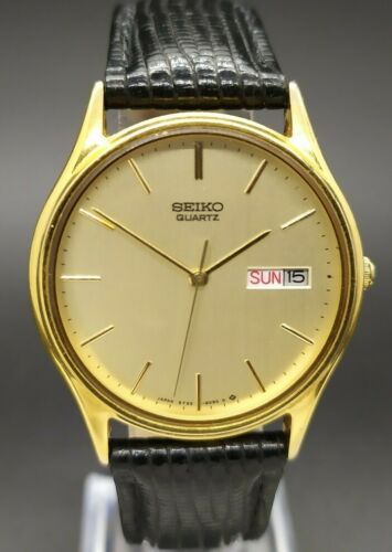 Vintage Seiko 5Y23 8039 Gold Tone Dress Men s Quartz Watch