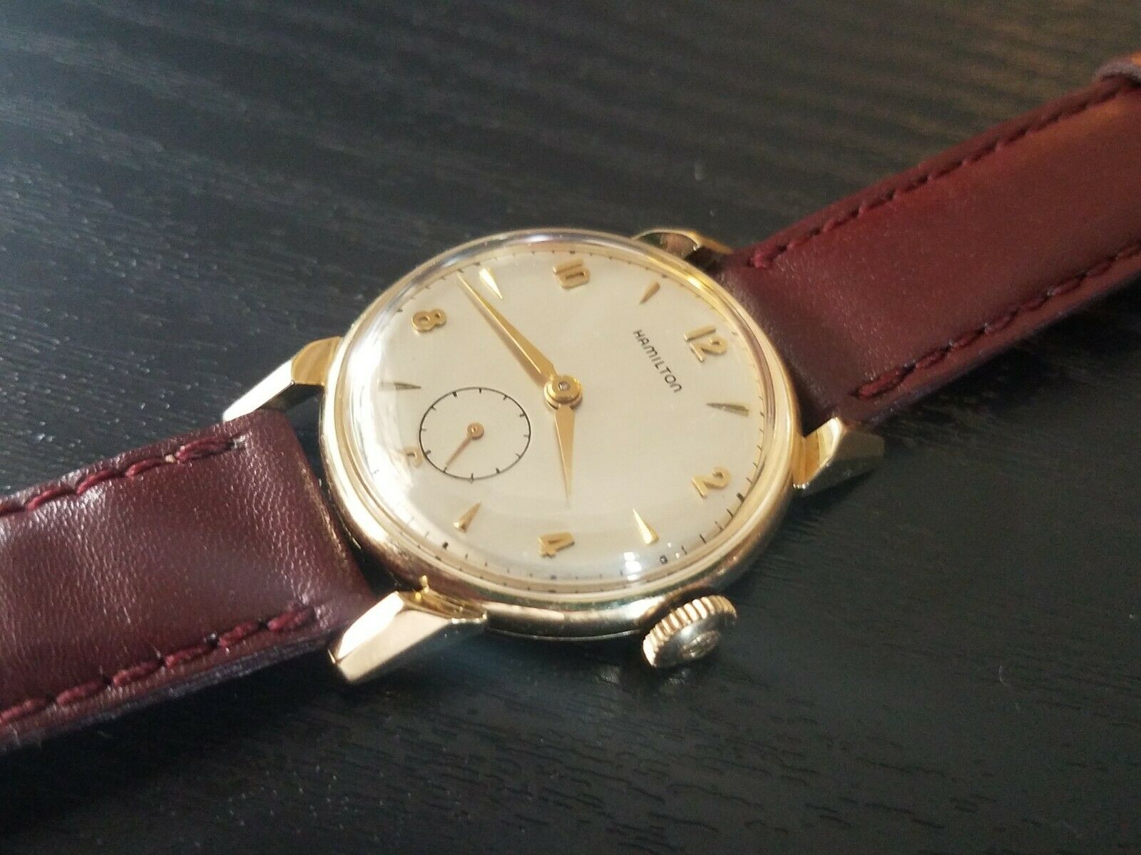 VINTAGE HAMILTON MENS WATCH 14K GOLD 747 MOVEMENT | WatchCharts