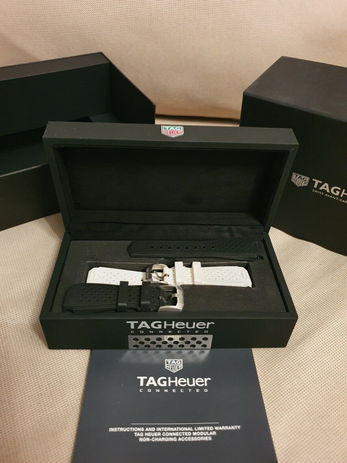 2 x Tag Heuer rubber strap for Connected 41 smartwatch