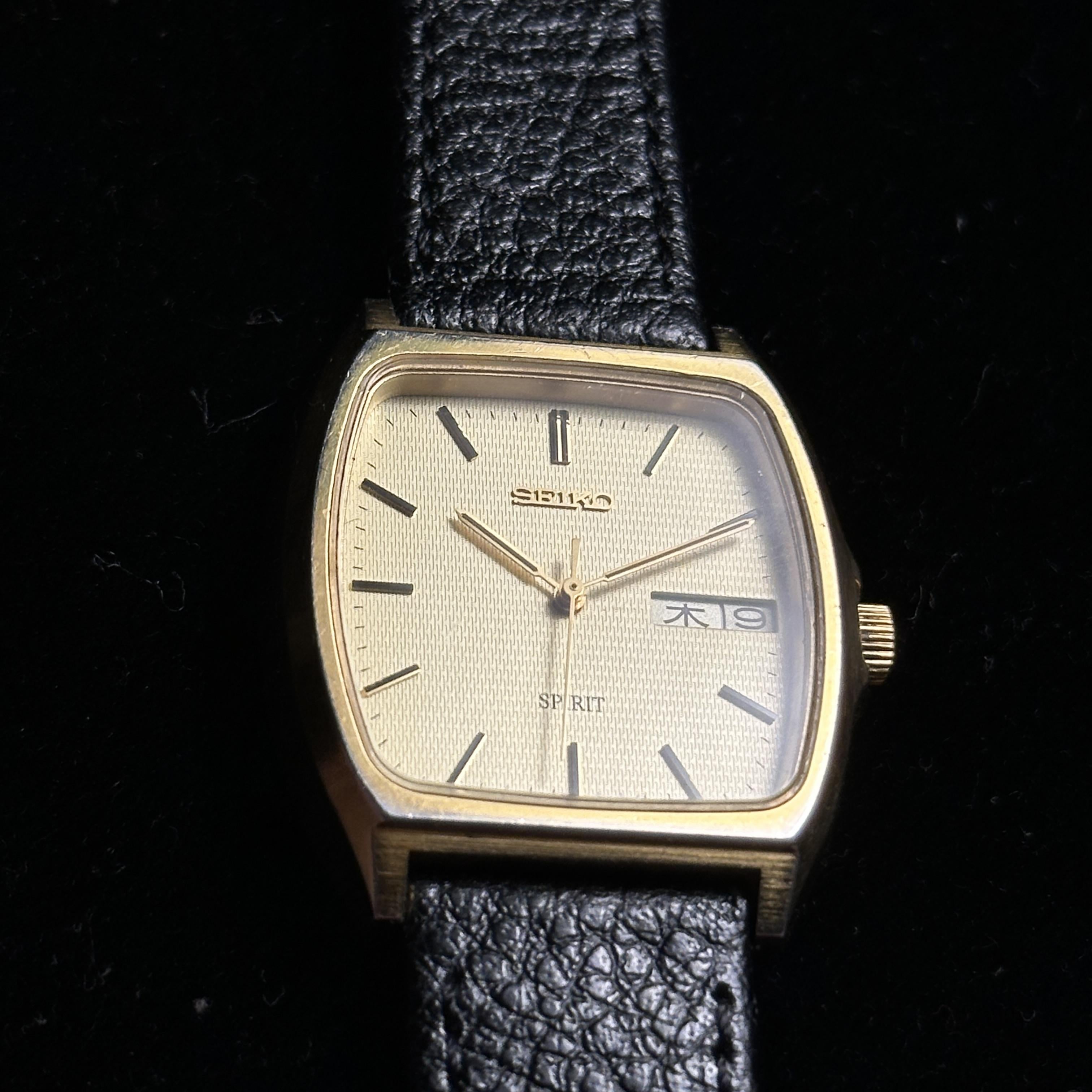 WTS] Seiko Spirit - 7N48-5000 - Gold-Plated - Textured Dial