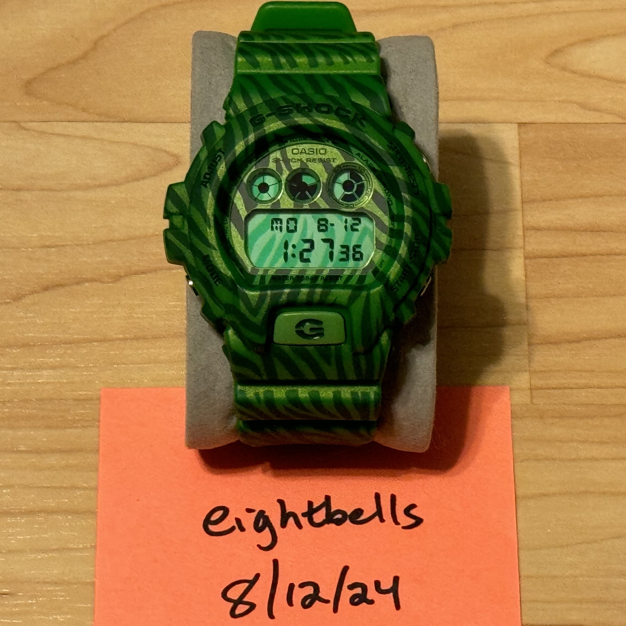 WTS] Casio G-Shock DW-6900ZB-3 Green Zebra Striped Camouflage