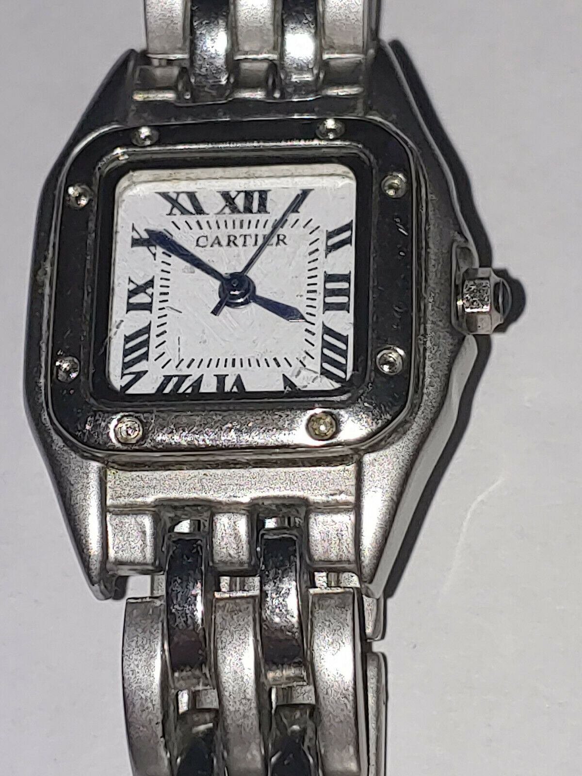 時計 Cartier ARGENT 925 Cartier Paris 933 Argent Plaque Or 20 M Ladies Wrist Watch