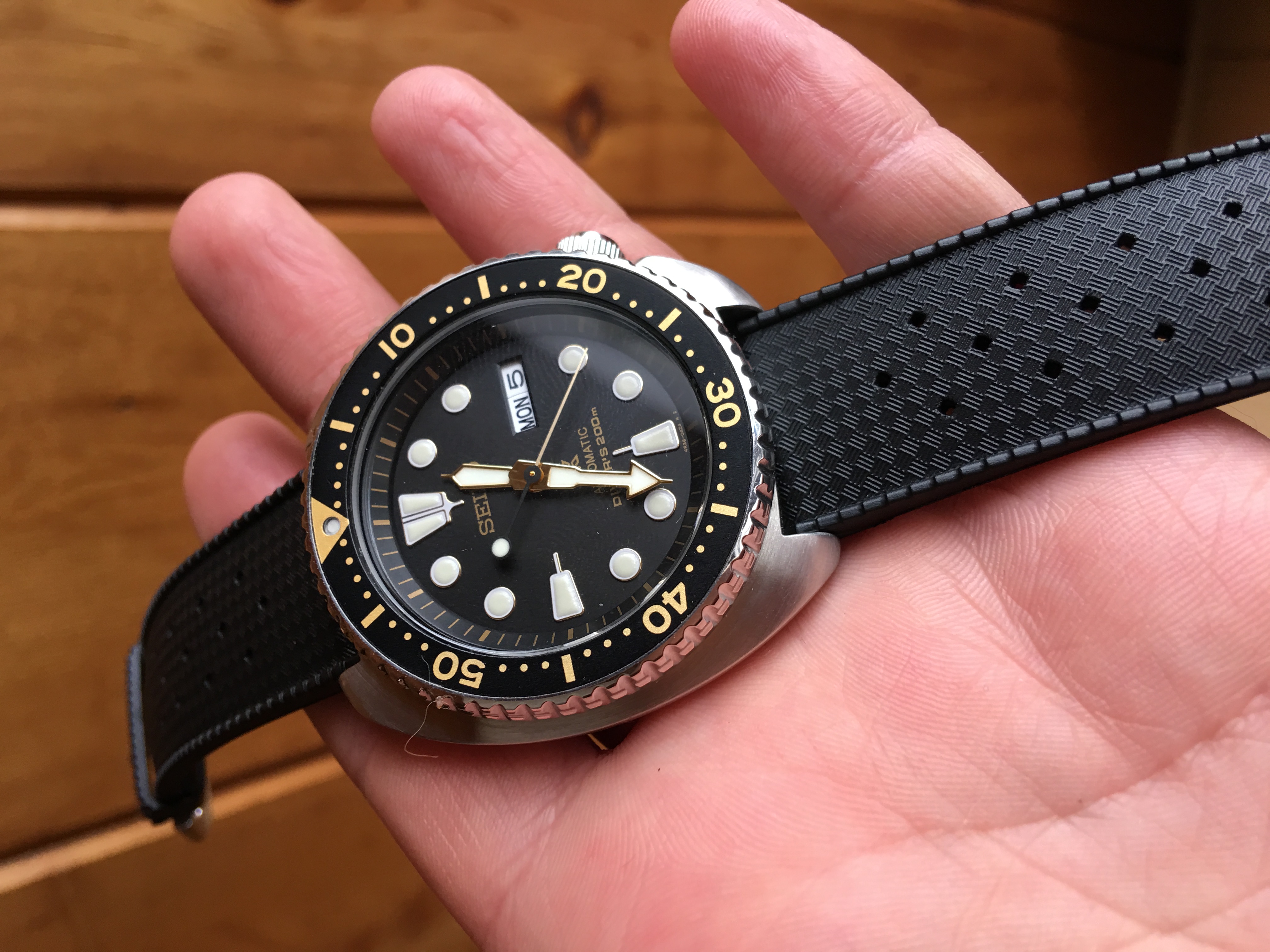 Seiko turtle cheap tropic strap