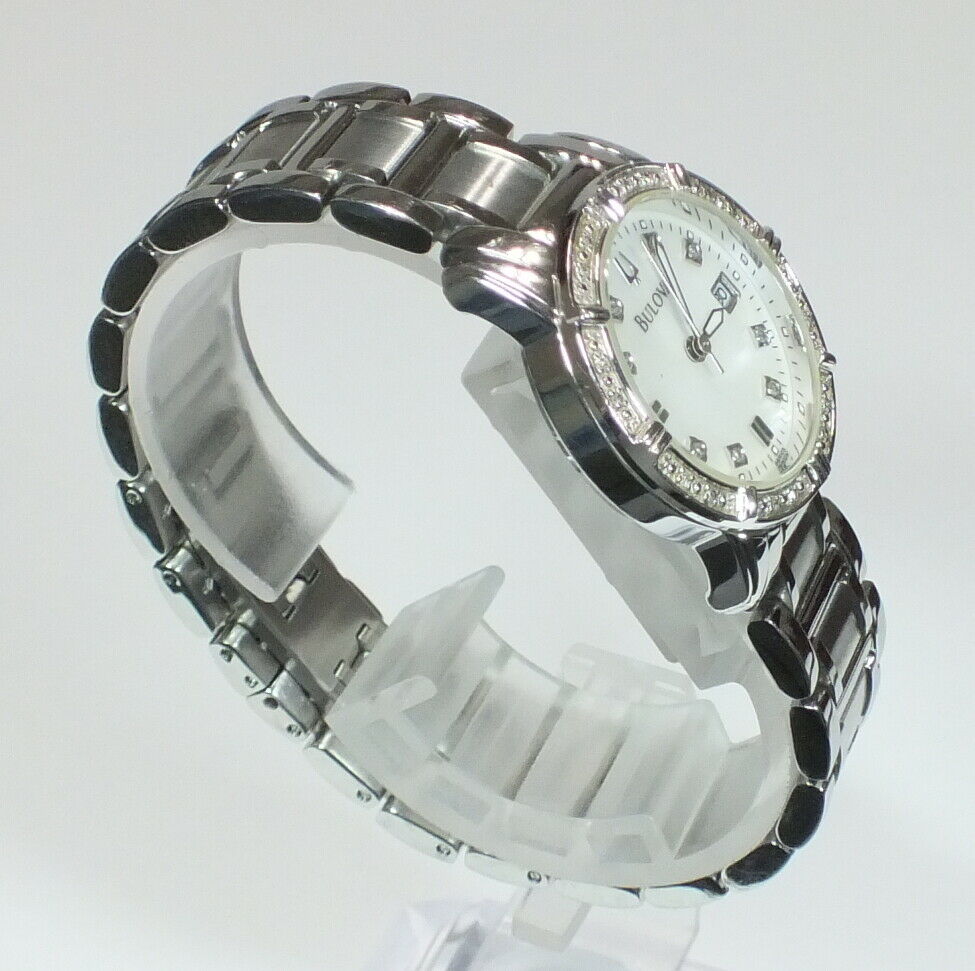 Like new Bulova C637530 Ladies Quartz Watch Diamond Bezel. Bulova | Accessories | Like New Bulova C63753 Ladies Quartz  main image 4