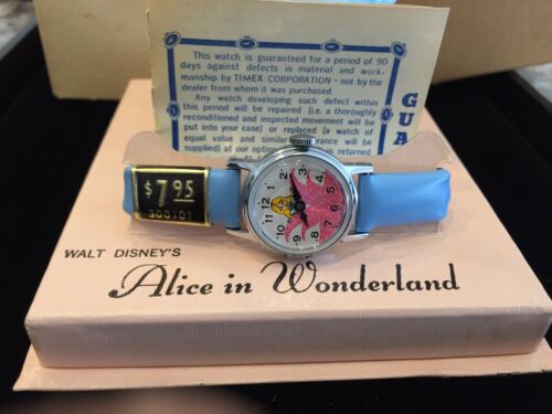 Disney Alice In Wonderland Watch Don't Be late Accutime MOP Wristwatch