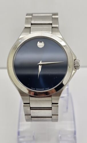 Movado Defio Blue Dial Stainless Steel 40mm Swiss Men s Watch 16.1.14.1517 WatchCharts Marketplace