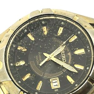 Seiko Kinetic Men's Gold Tone Watch 5M62-0BT0 FOR REPAIR PARTS USED |  WatchCharts