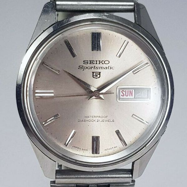 Vintage Seiko Sportsmatic 6619-8150 Dolphin 21J Mens 1966 Japan