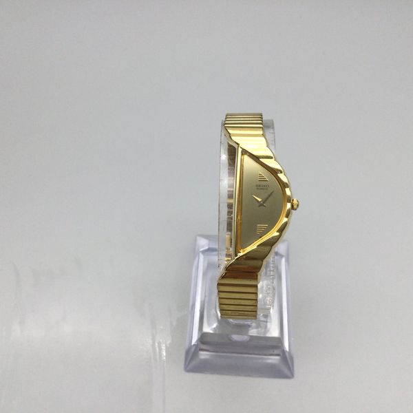 Vintage Seiko Rivoli Half Moon Watch 15mm Gold Tone 1F20-2060 New ...