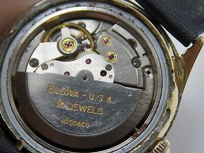 Rare Clean Vintage 1967 Bulova 30 jewel self winding automatic