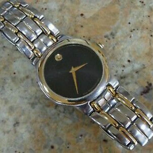 Beautiful MOVADO Museum Classic 81-E4-9885 Two-Tone SS  display picture 3