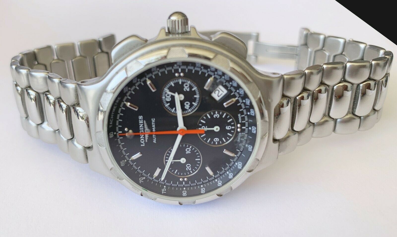 Very rare Longines Conquest automatic chronograph L1.623.4