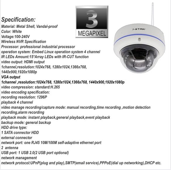 7 star best sale ip camera