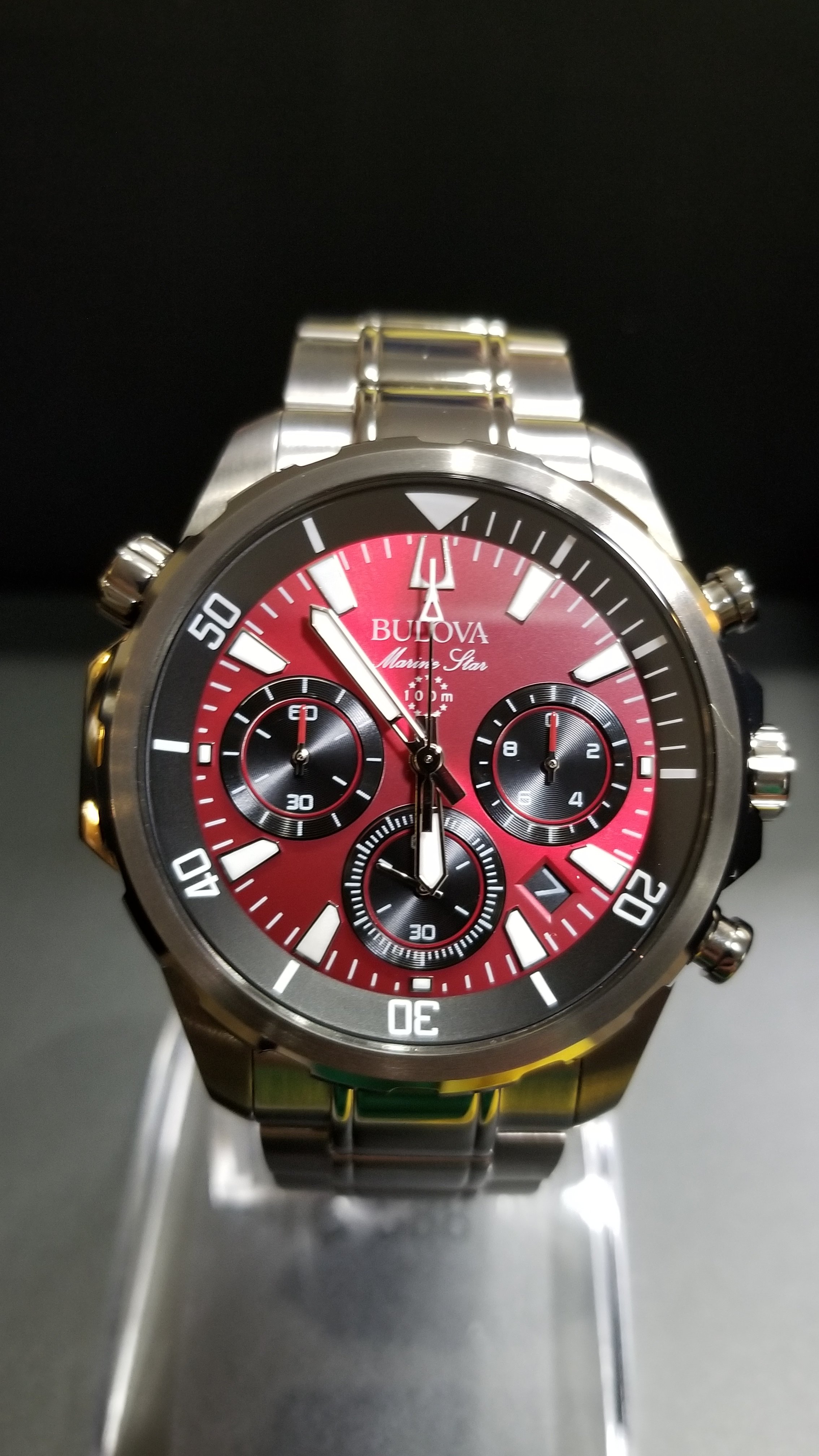 Bulova men's 43mm hot sale marine star