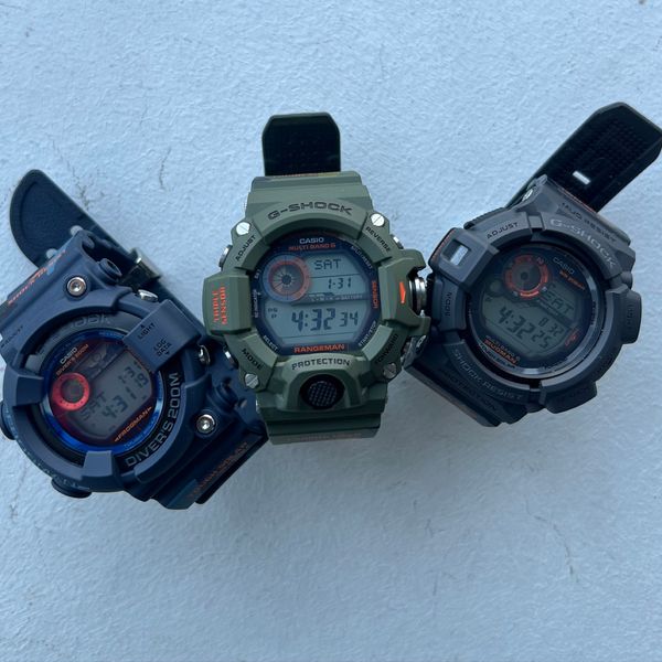 G-Shock Men of Camouflage / Frogman, Rangeman, Mudman Watch Set ...