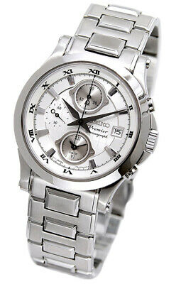 SEIKO Premier Alarm Chronograph SNA583 SNA583P1 Men Roman 100m Quartz Watch  | WatchCharts
