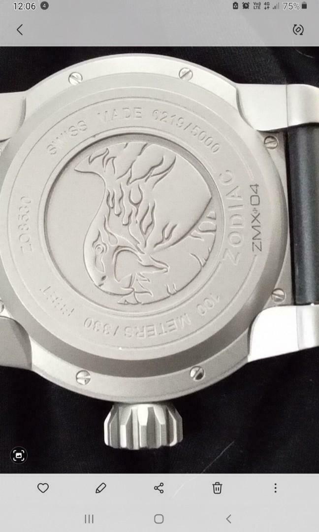 Zodiac ZMX 04,ZO 8530 automatic Titanium limited edition watch