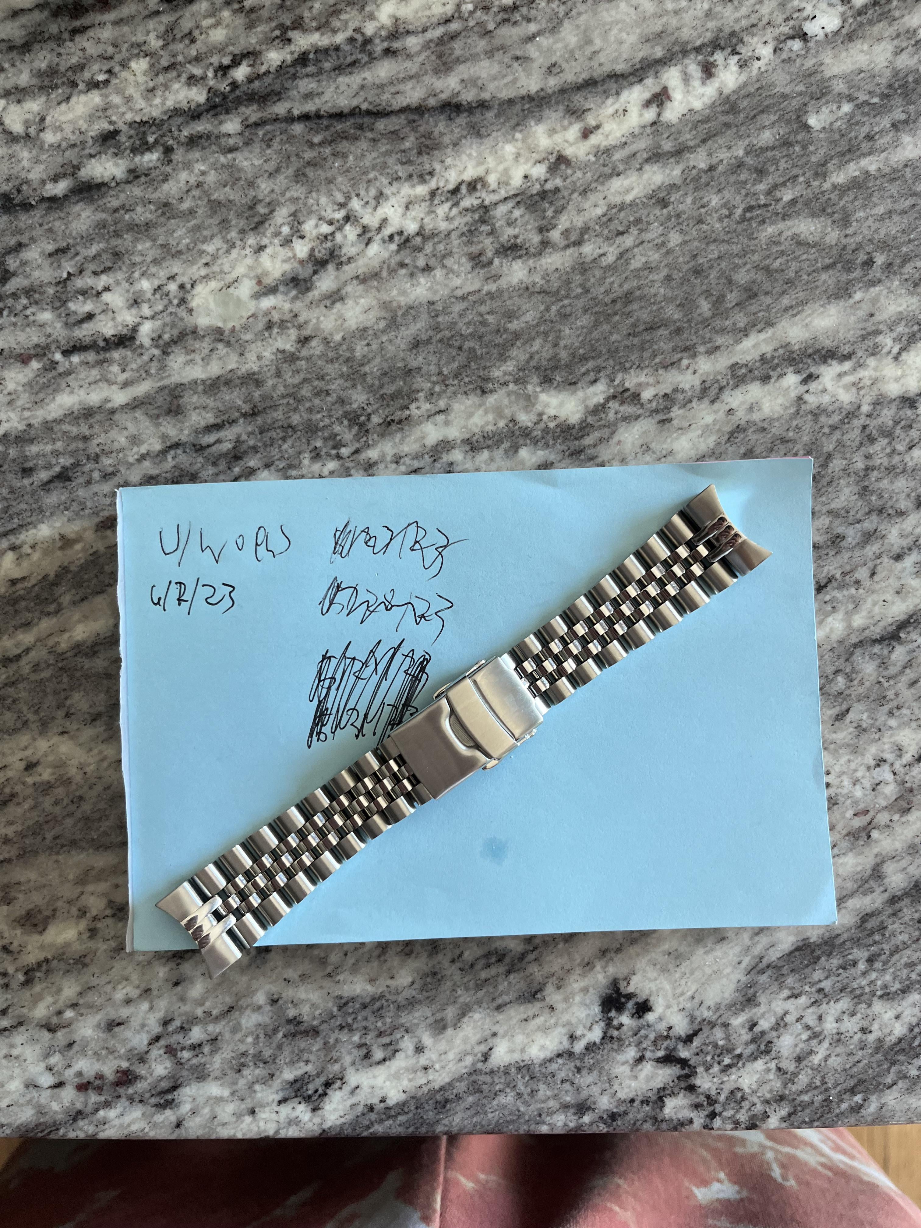 WTS Islander 20mm Brushed and Polished Solid Link Watch Bracelet