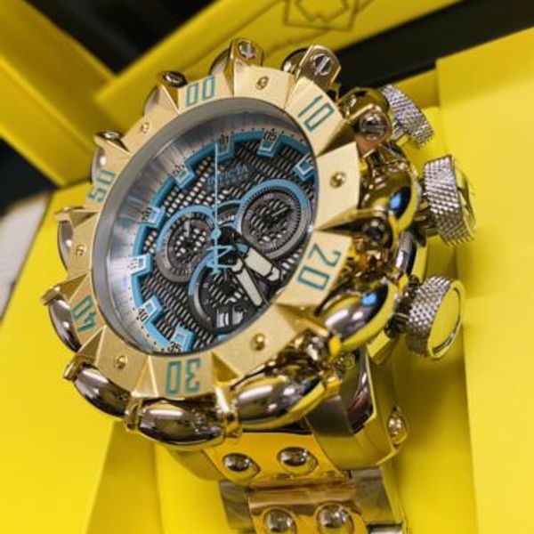 究極モデル★Hyper Beast INVICTA Reserve 38496 Invicta Reserve HyperBEAST, NEW, Stainless Steel, Gold, Swiss