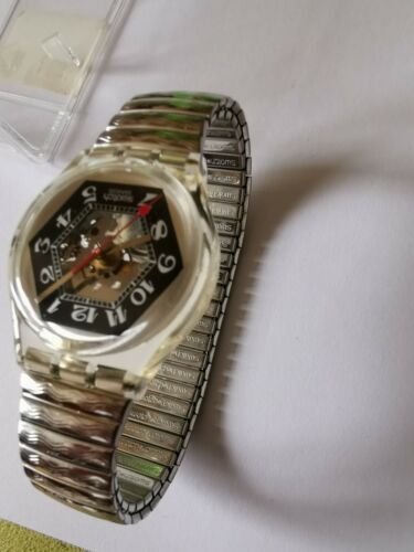 SWATCH UHR BLACK JADE GK158/159 1993 FLEX- NEW