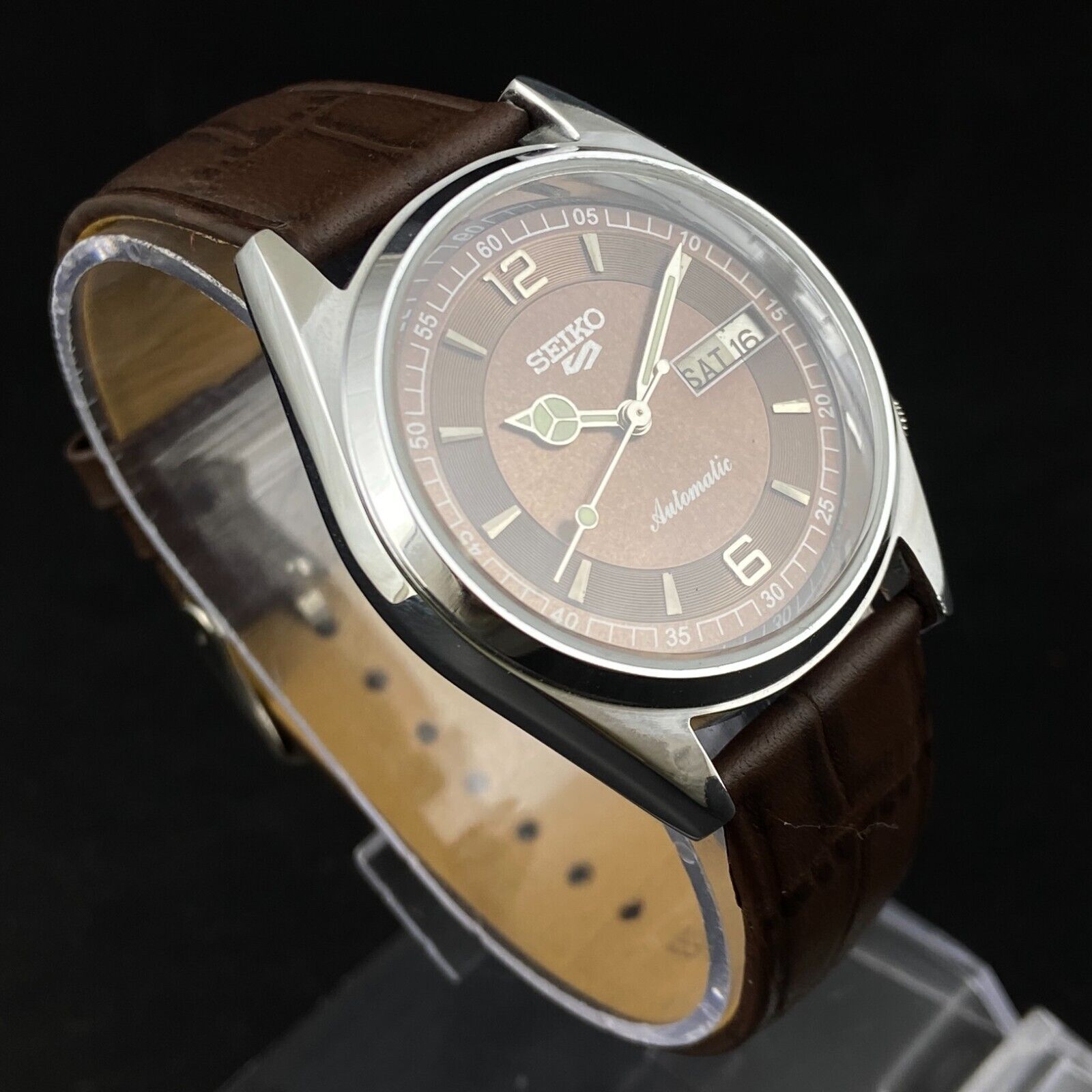 Vintage Seiko 5 Automatic Cal.6309A 17 Jewels Day-Date Men
