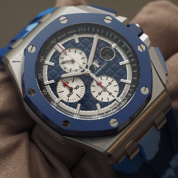 FSOT Audemars PIGUET ROYAL OAK OFFSHORE CHRONOGRAPH Blue CAMO 26400SO ...
