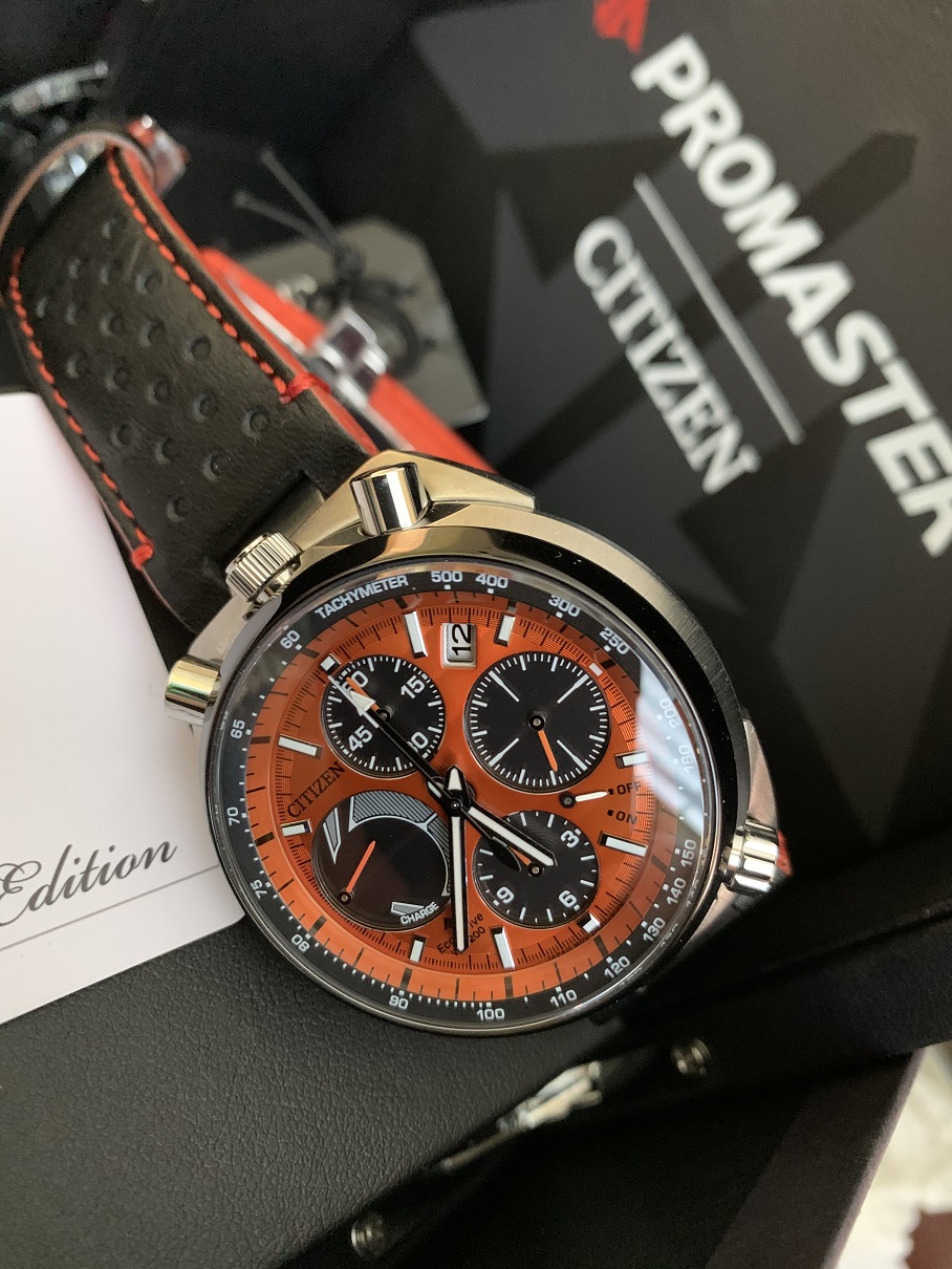 F/S Citizen AV0078-04X Promaster Tsuno Men Wristwatch - Orange