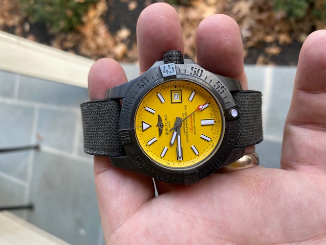 Breitling avenger ii hot sale seawolf yellow