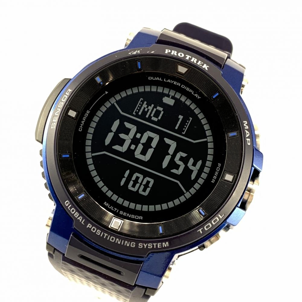 スマートウォッチ カシオ プロトレック GPS搭載 WSD-F30-BU - 腕時計 