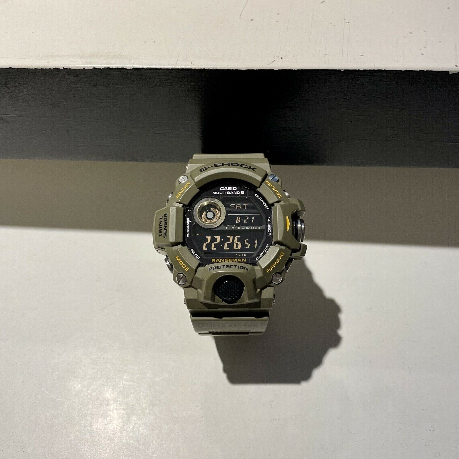 Casio G-Shock Rangeman GW-9400-3 Military Green Watch WatchCharts UK