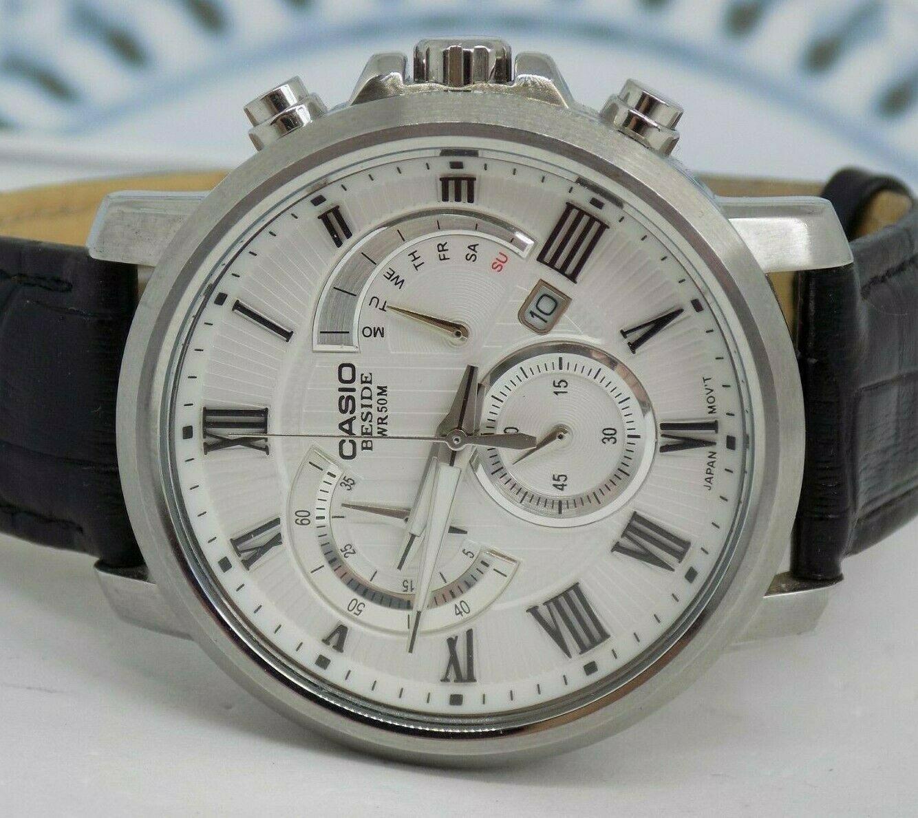 husdyr sammensatte Revision Casio 'Beside' Chronograph Mens BEM-506 WR50M - day/date multi-dial dress  watch | WatchCharts
