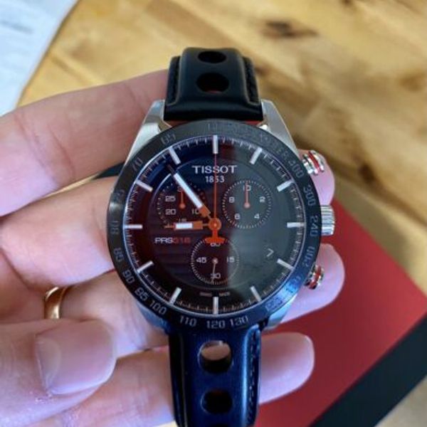 Montre Tissot Carson Premium Chronograph - Cadran Noir, Boîtier 42mm - Très Bon état D'occasion
