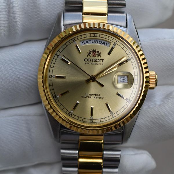 [WTS] Rare, Orient President Day Date 2tone 2EV03000WY in excellent