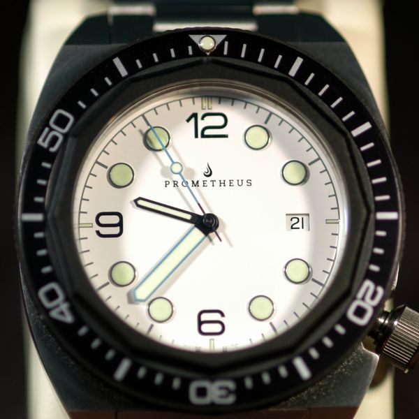 SOLD FS-Prometheus Manta Ray Men's Diver Watch White Dial 1O ...
