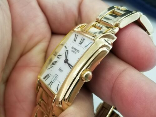 Raymond Weil Saxo 9110 18k Gold Plated Quartz Men's Watch Raymond Weil Saxo 9110 18k Gold Plated Quartz Men's Watch