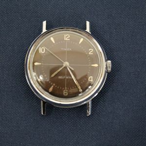 Vintage Timex Self Winding Watch Waterproof S/S Round Bezel Brown Chrome  Face | WatchCharts