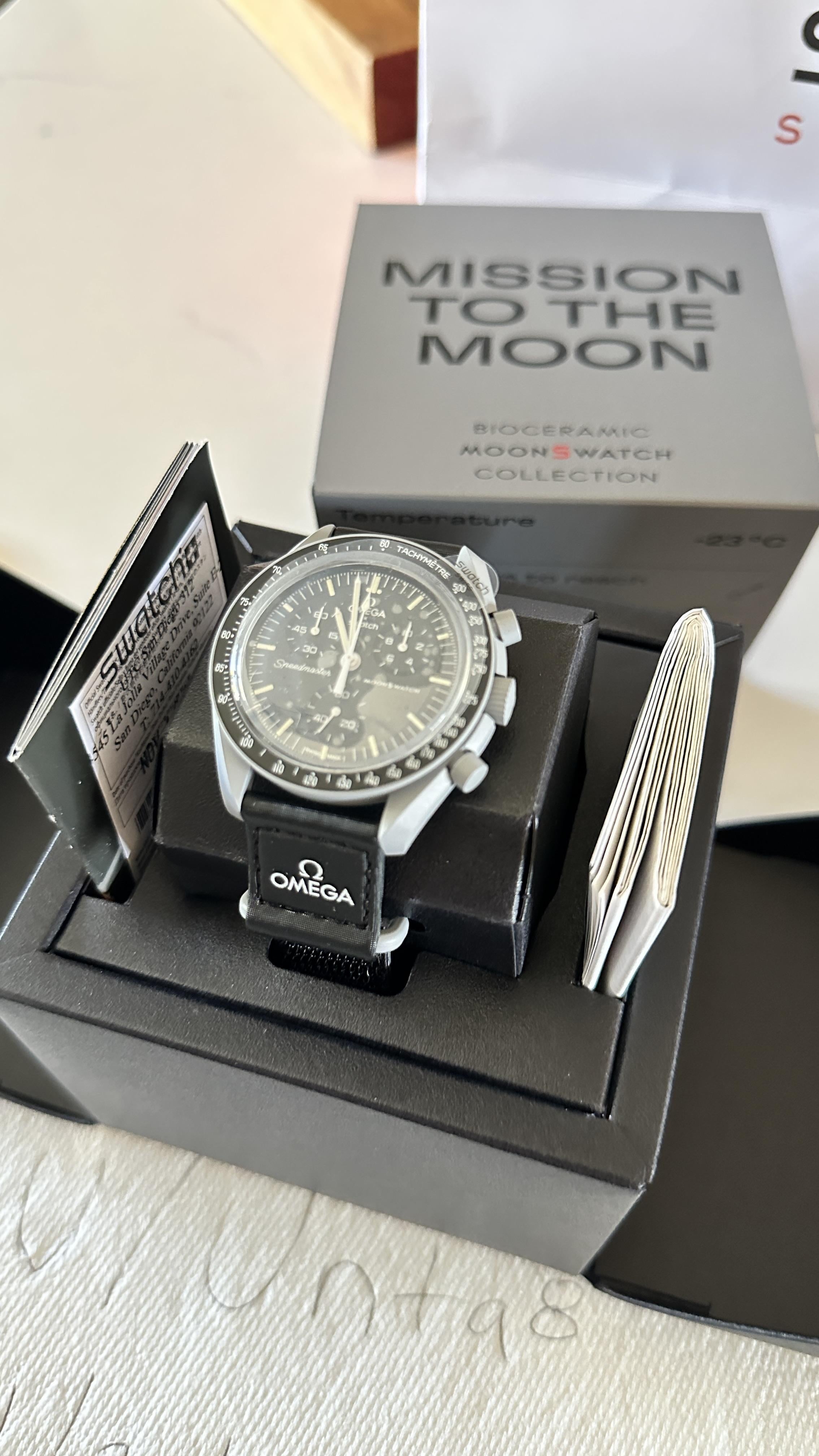 超可爱の Swatch OMEGA MISSION TO MOON ムーン 腕時計(アナログ